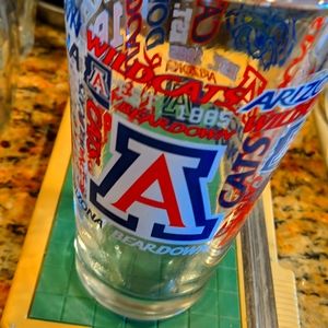 NWOT UofA Wildcats Beer Glass